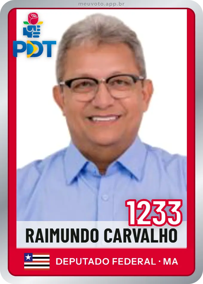 Carta de Raimundo Carvalho, número 1233, PDT