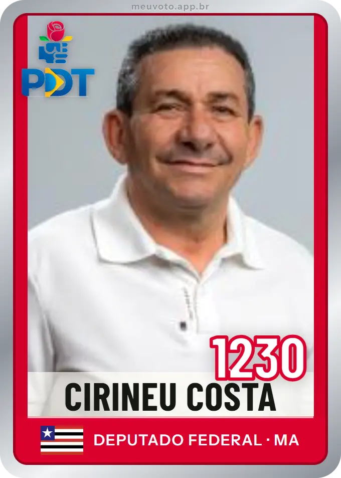 Carta de Cirineu Costa, número 1230, PDT