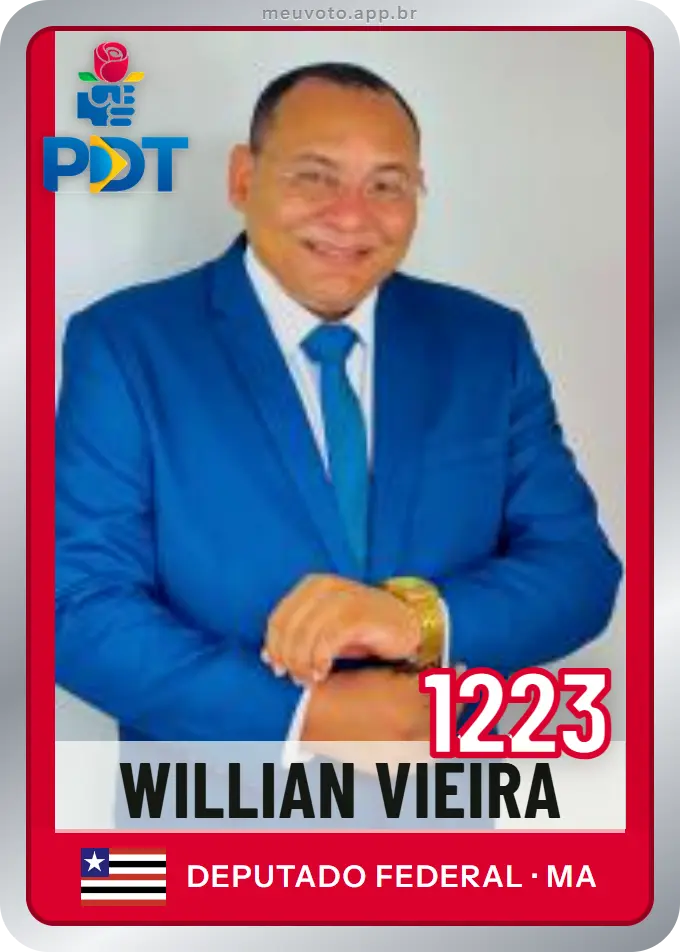 Carta de Willian Vieira, número 1223, PDT