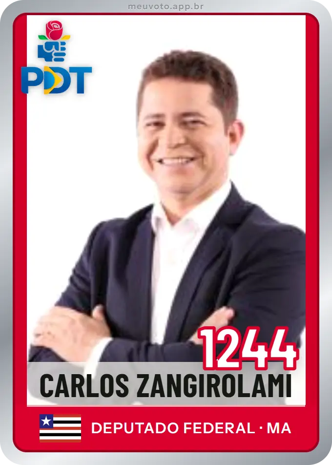 Carta de Carlos Zangirolami, número 1244, PDT