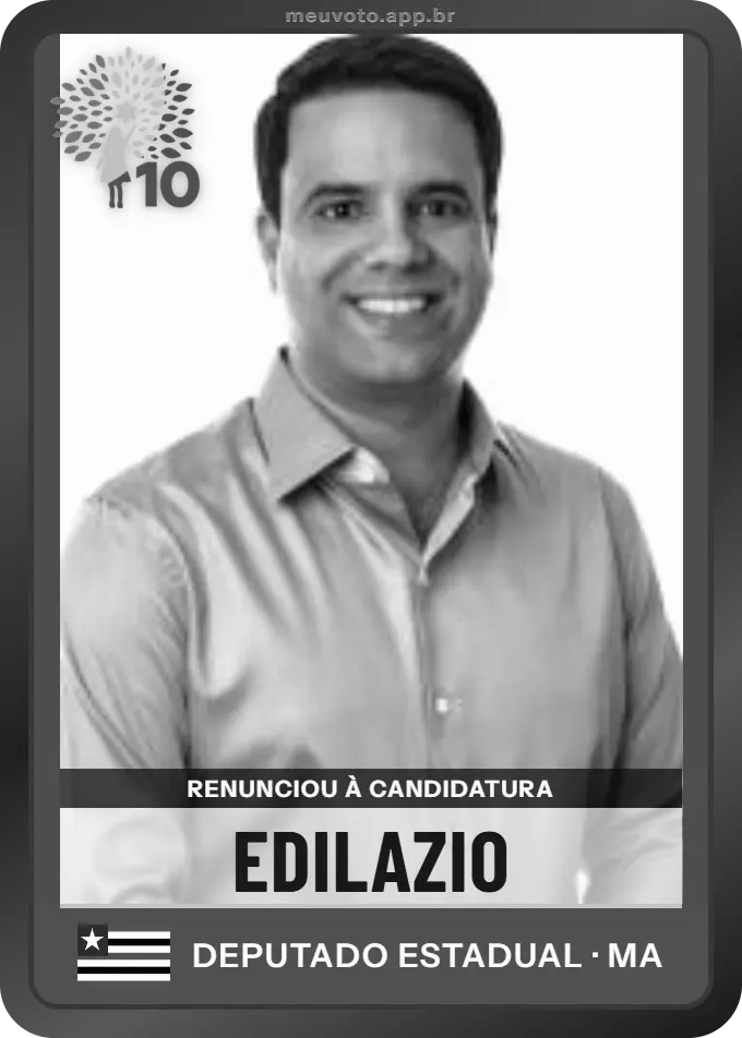 Carta de Edilazio, Republicanos. Renunciou à candidatura e não vai à urna.