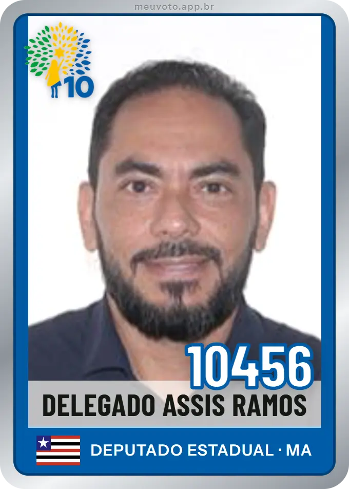 Carta de Delegado Assis Ramos, número 10456, Republicanos