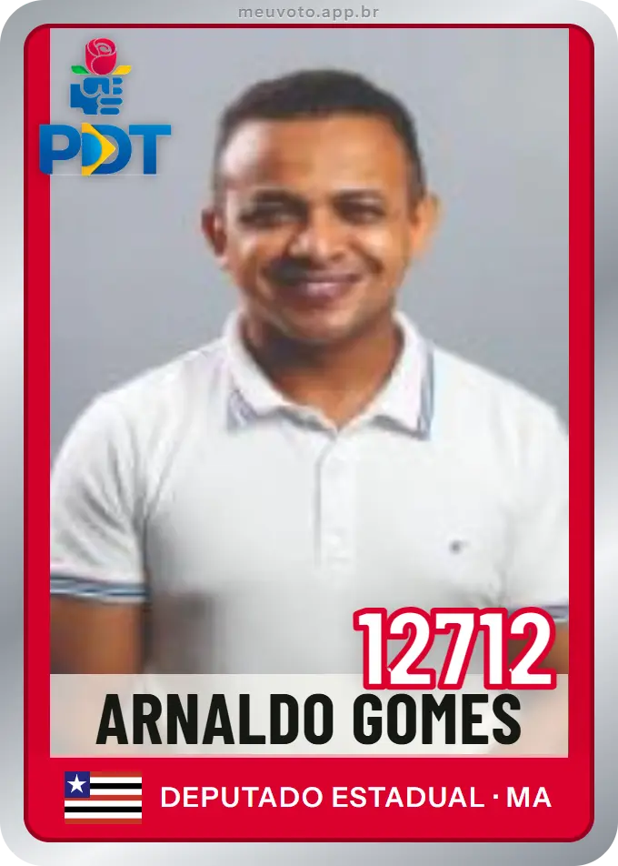 Carta de Arnaldo Gomes, número 12712, PDT