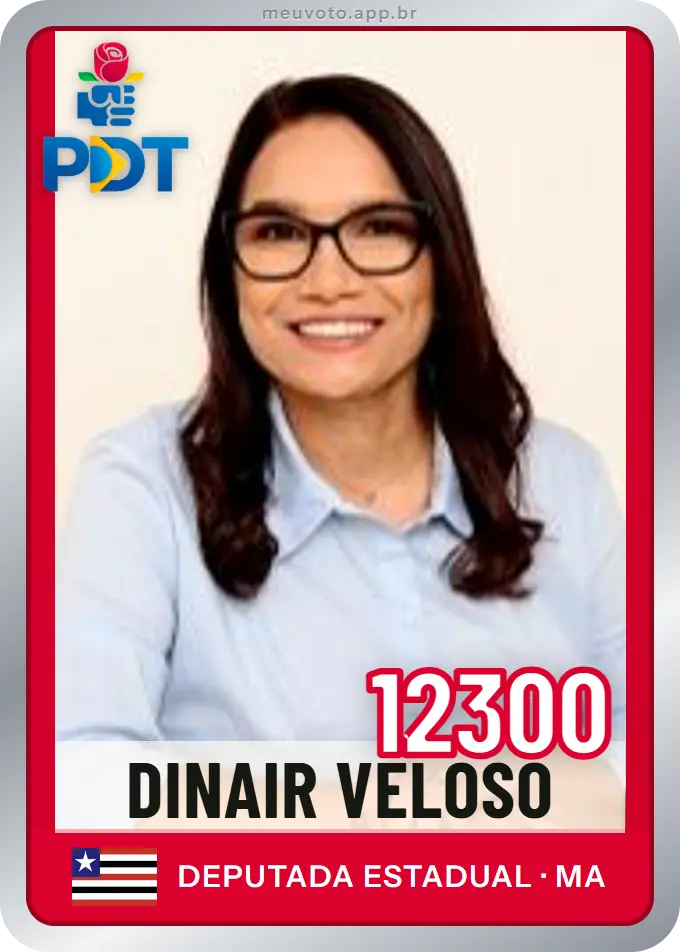 Carta de Dinair Veloso, número 12300, PDT