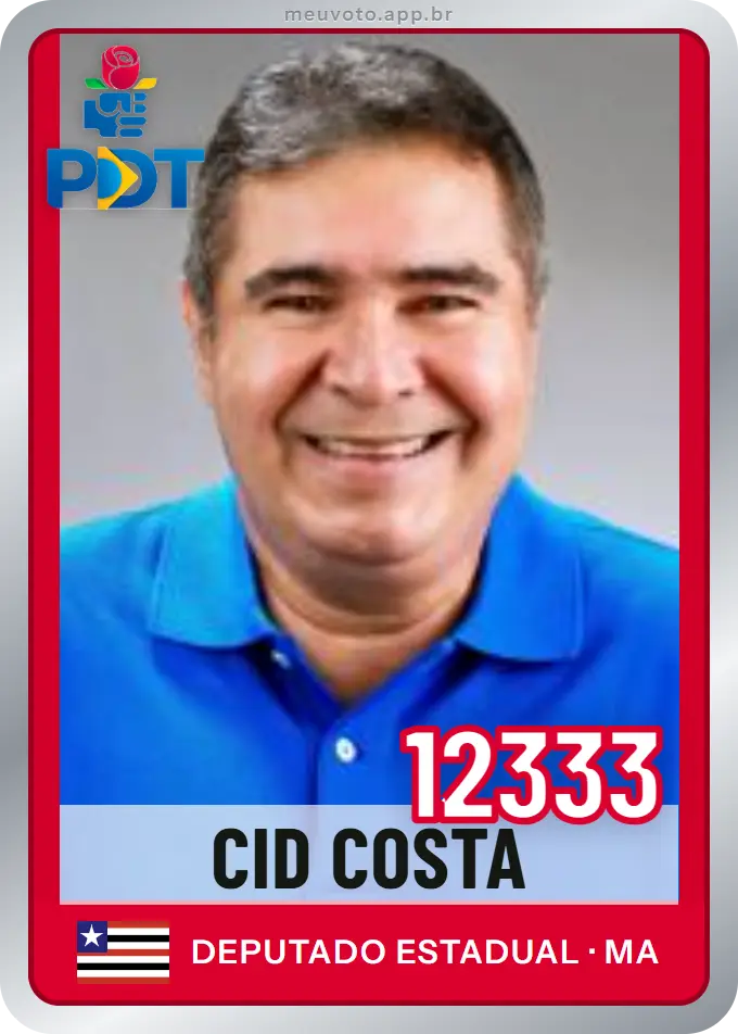 Carta de Cid Costa, número 12333, PDT