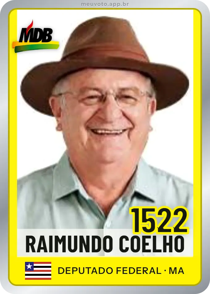 Carta de Raimundo Coelho, número 1522, MDB