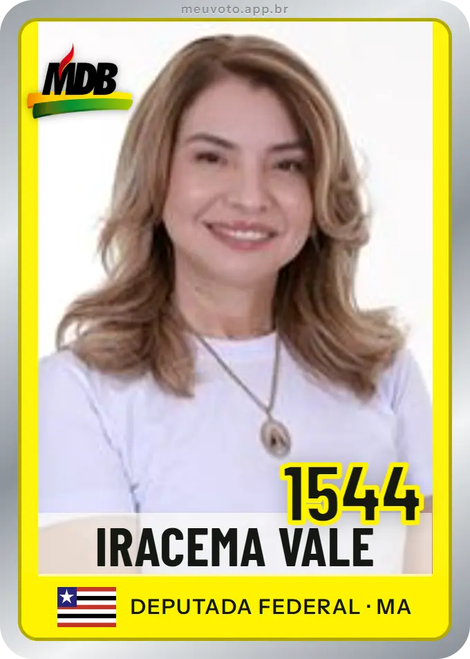 Carta de Iracema Vale, número 1544, MDB