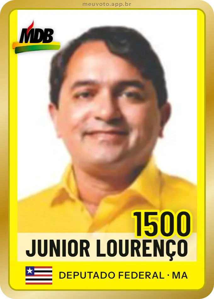 Carta de Junior Lourenço, número 1500, MDB