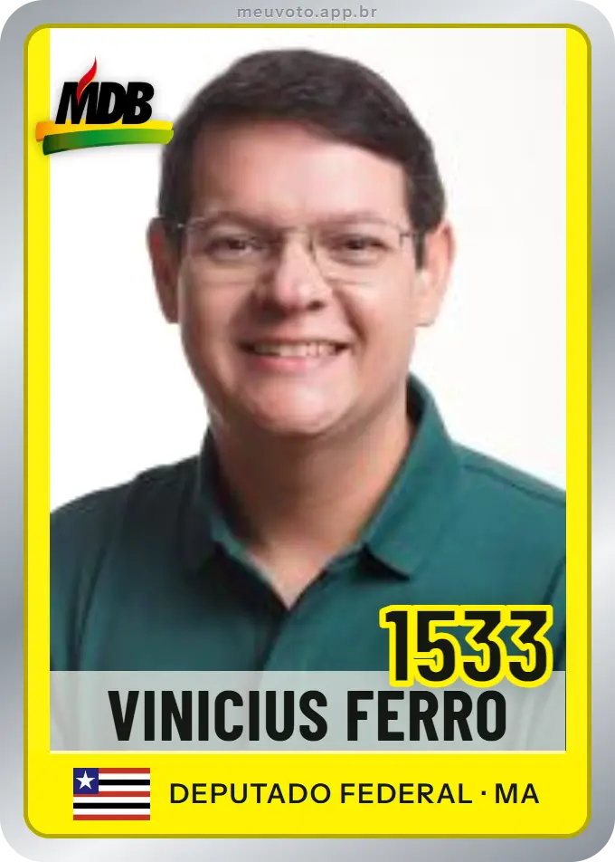 Carta de Vinicius Ferro, número 1533, MDB