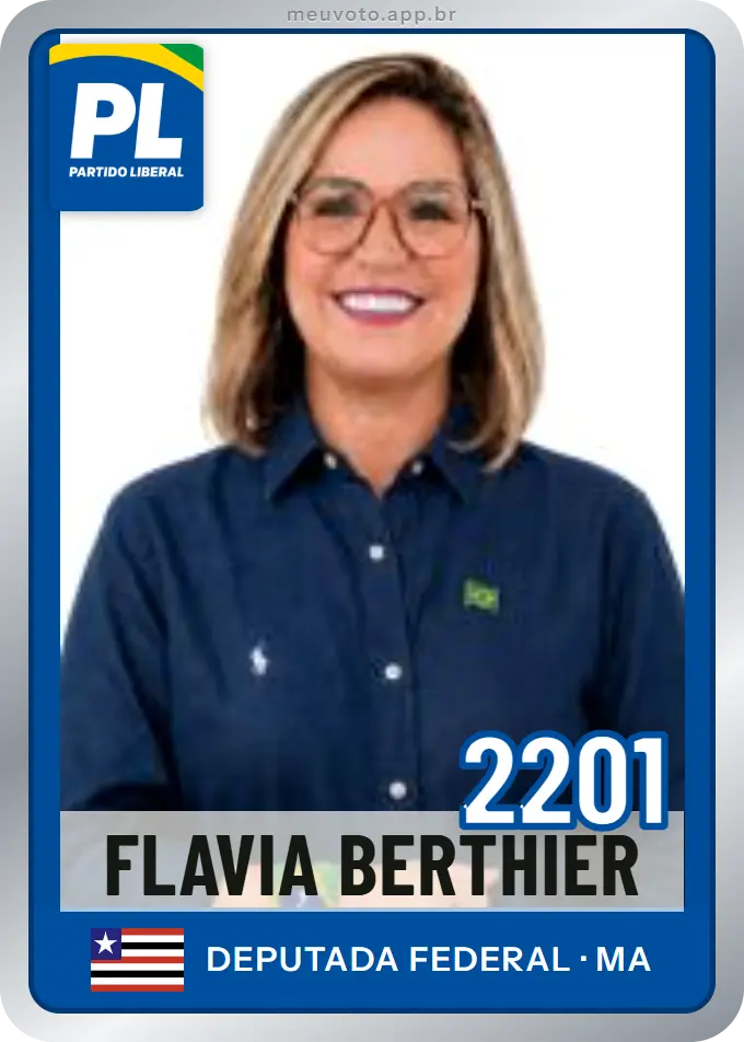 Carta de Flavia Berthier, número 2201, PL
