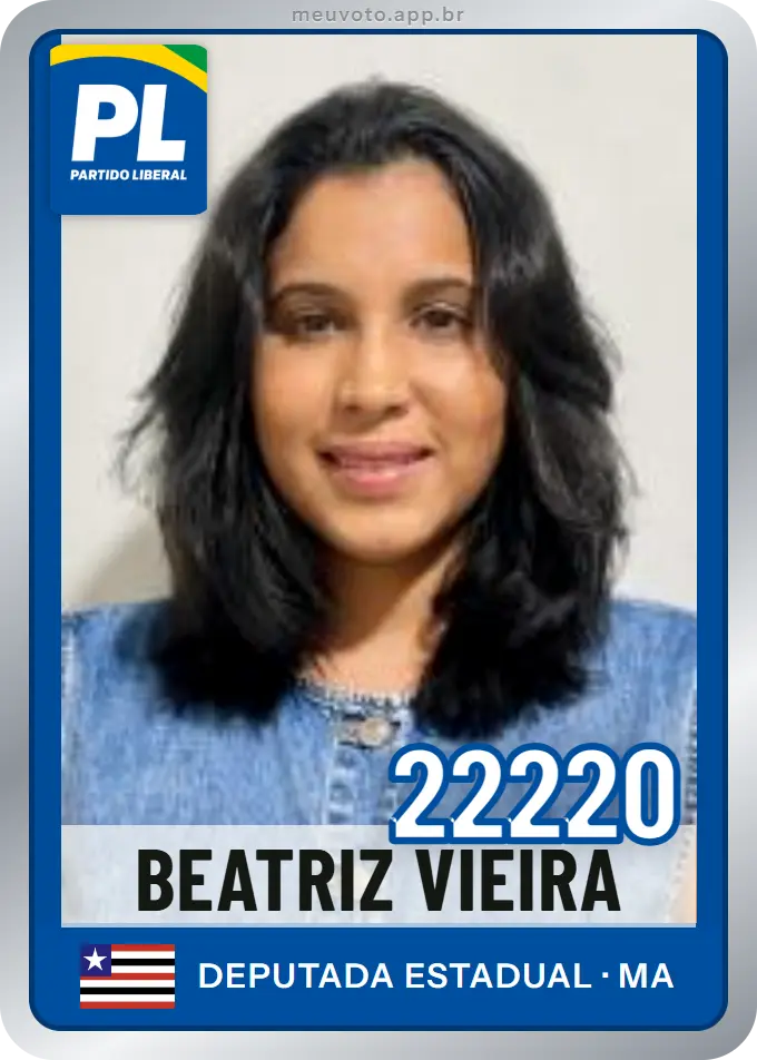 Carta de Beatriz Vieira, número 22220, PL