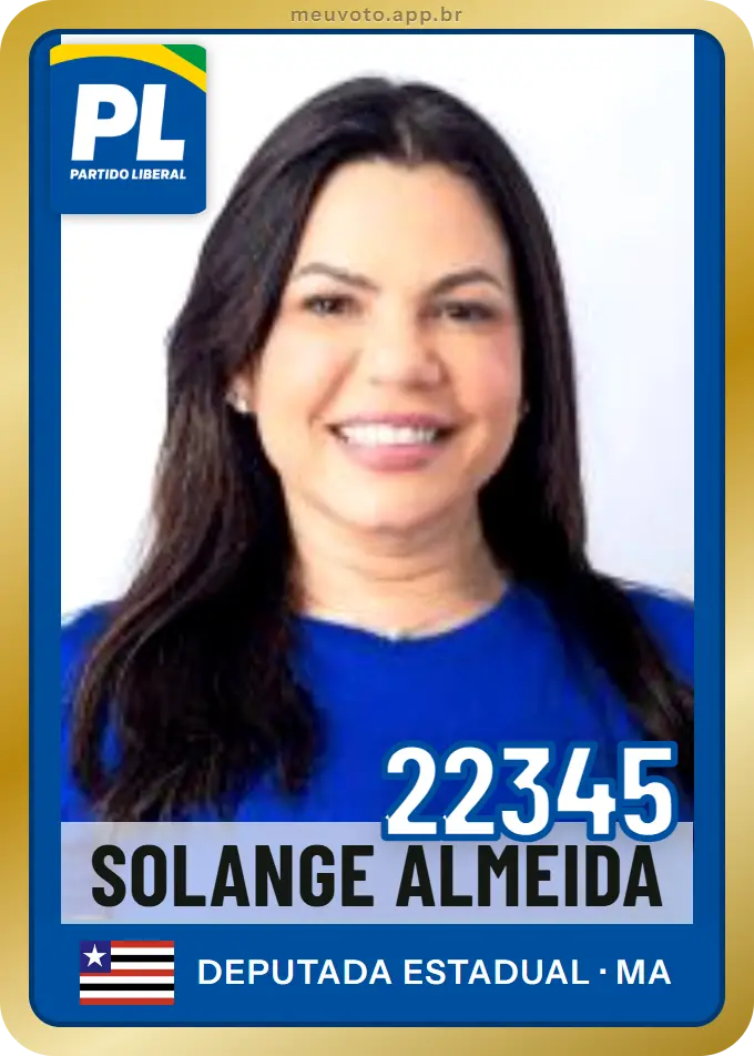 Carta de Solange Almeida, número 22345, PL