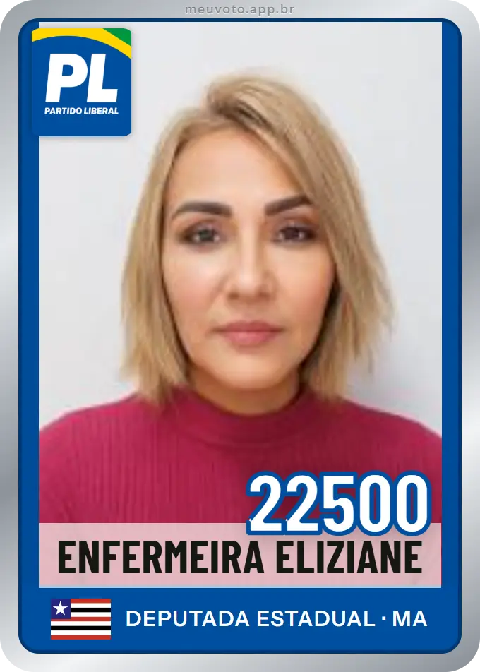 Carta de Enfermeira Eliziane, número 22500, PL