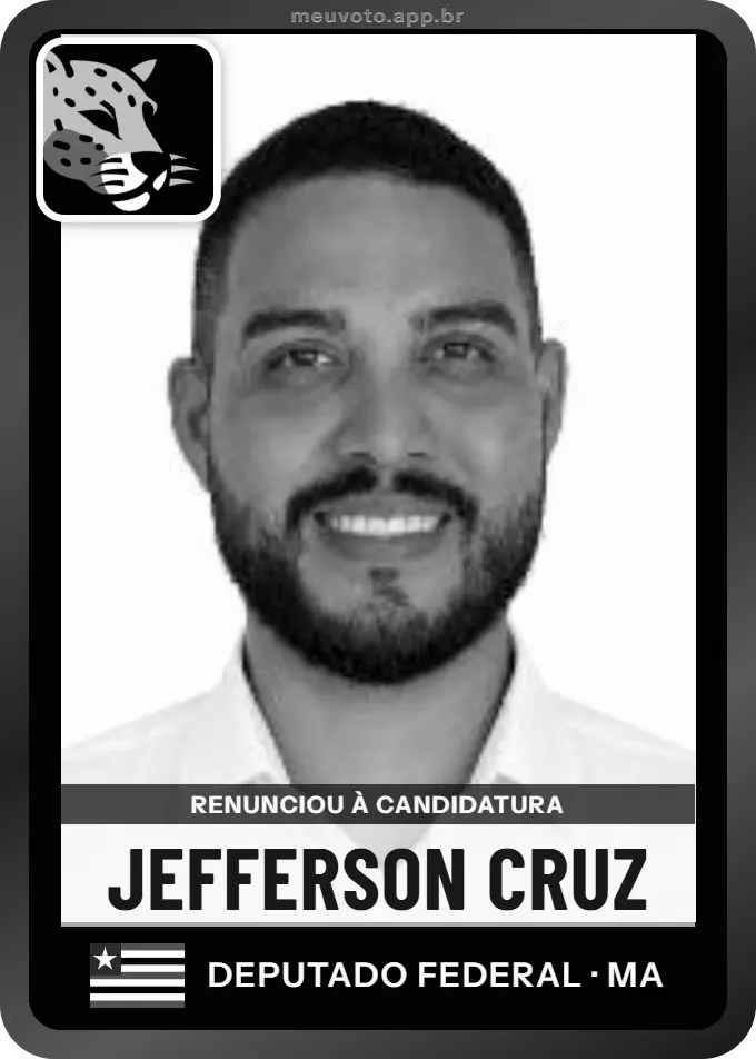Carta de Jefferson Cruz, Missão. Renunciou à candidatura e não vai à urna.