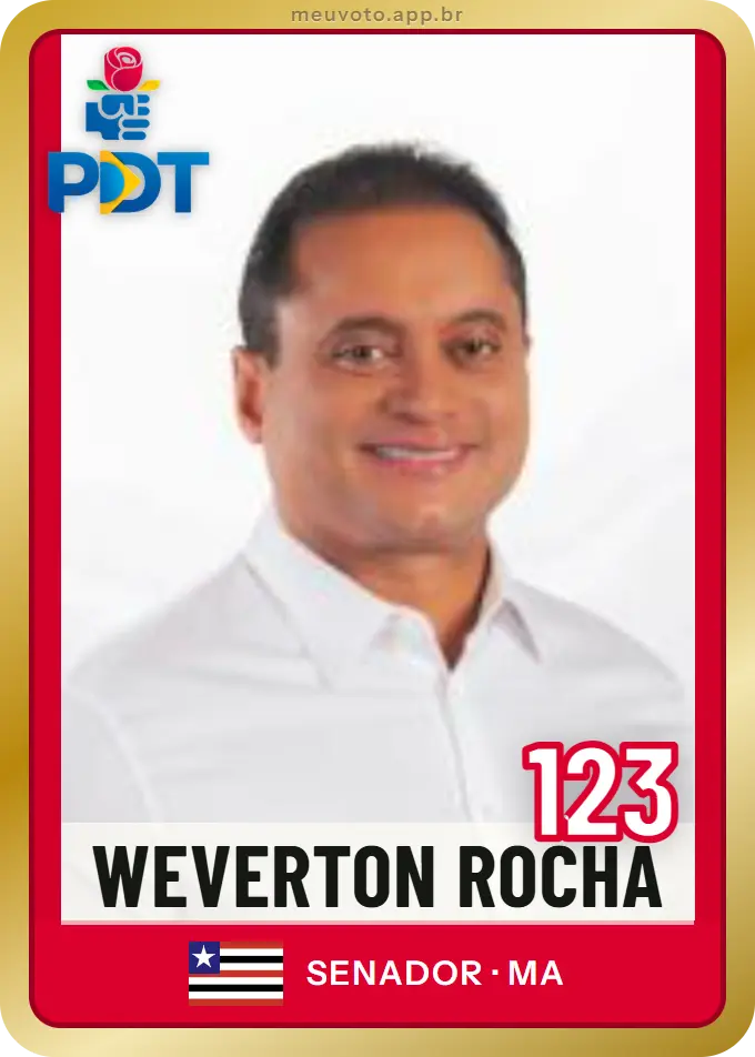 Carta de Weverton Rocha, número 123, PDT