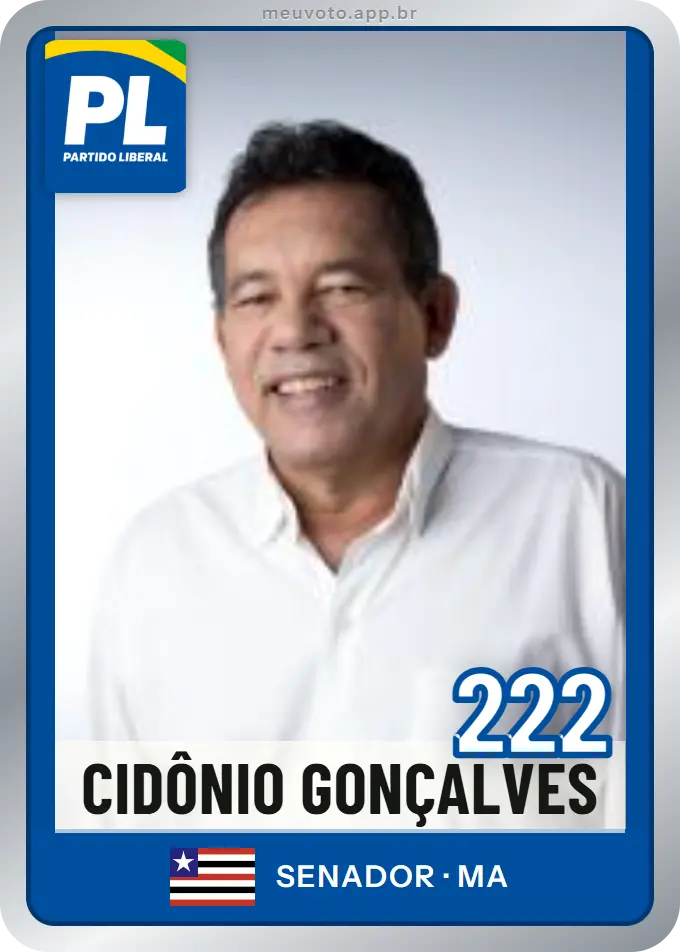 Carta de Cidônio Gonçalves, número 222, PL