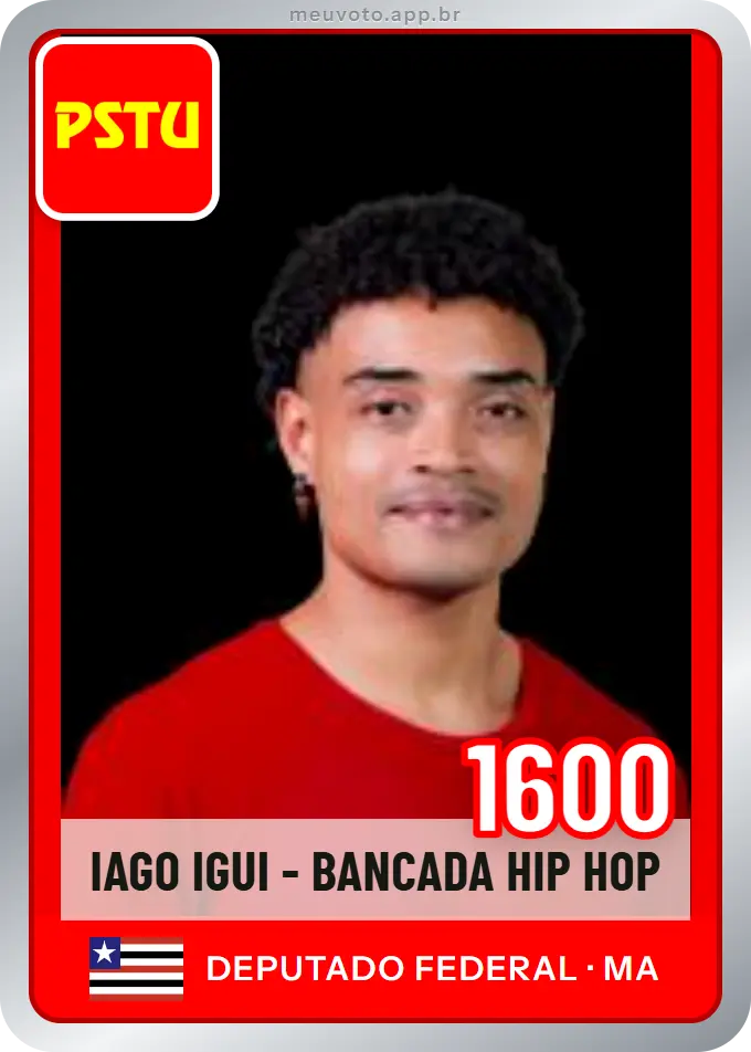 Carta de Iago Igui - Bancada Hip Hop, número 1600, PSTU