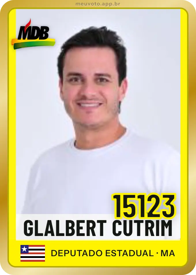 Carta de Glalbert Cutrim, número 15123, MDB