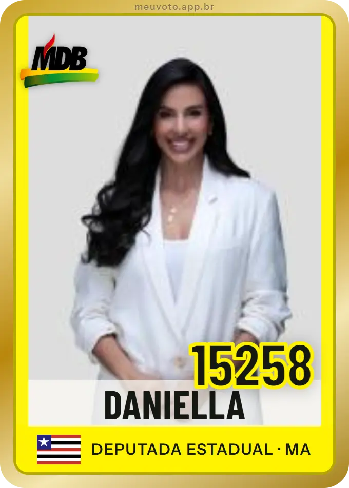 Carta de Daniella, número 15258, MDB
