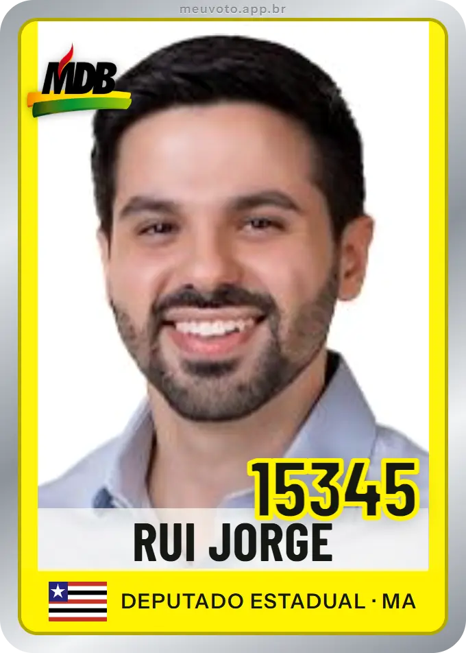 Carta de Rui Jorge, número 15345, MDB