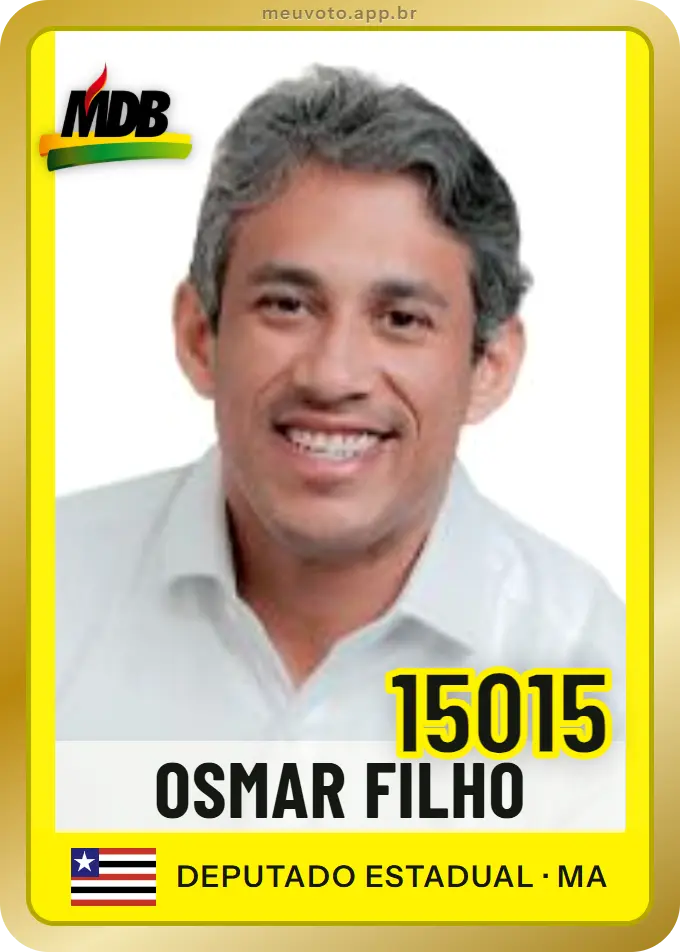 Carta de Osmar Filho, número 15015, MDB