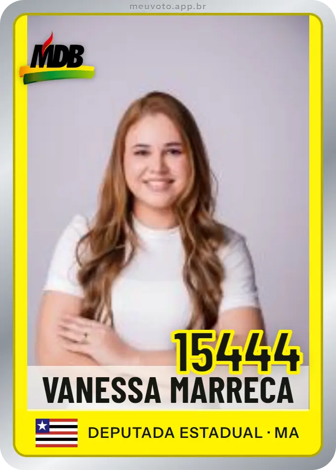 Carta de Vanessa Marreca, número 15444, MDB