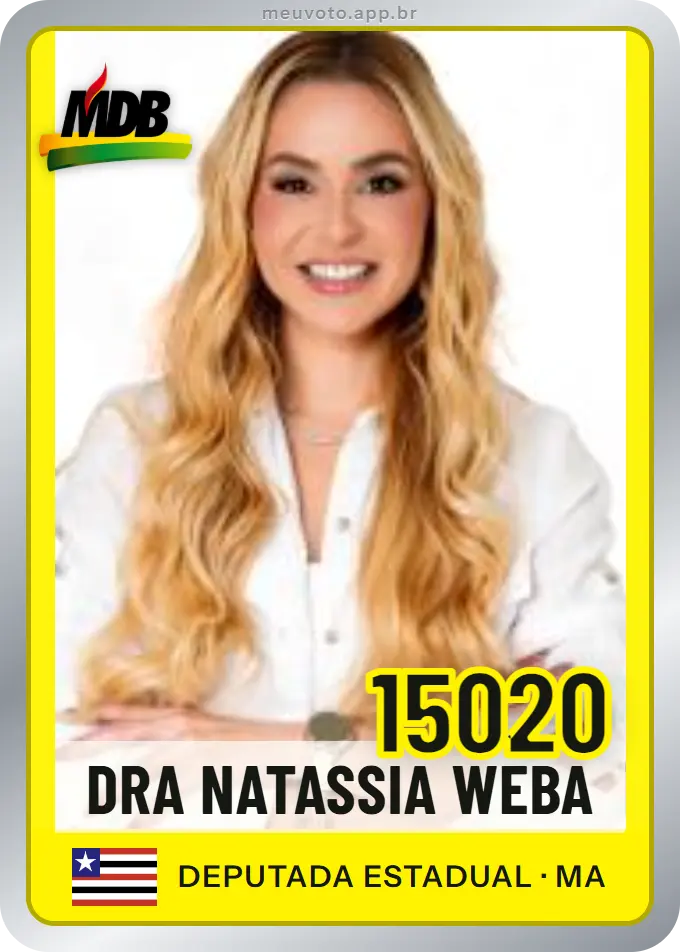 Carta de Dra Natassia Weba, número 15020, MDB