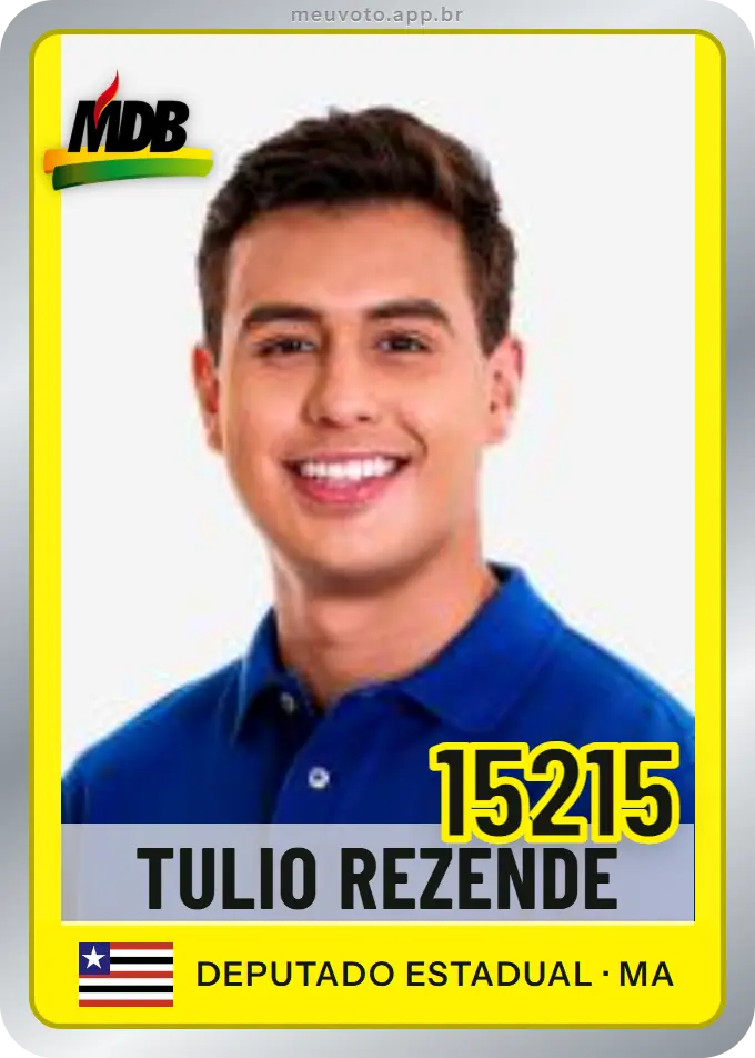 Carta de Tulio Rezende, número 15215, MDB