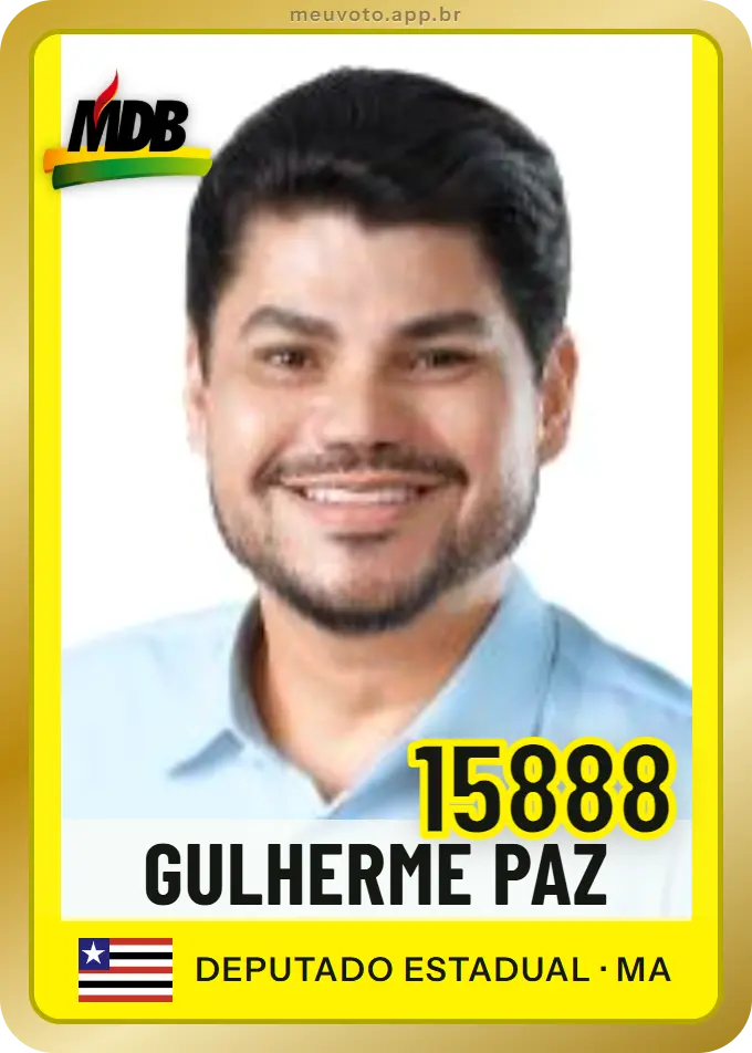 Carta de Gulherme Paz, número 15888, MDB