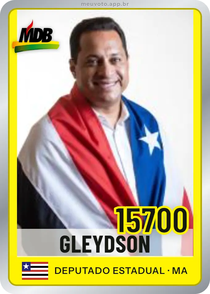 Carta de Gleydson, número 15700, MDB