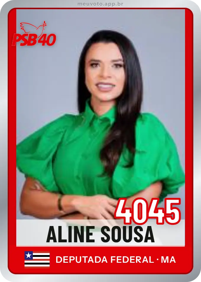 Carta de Aline Sousa, número 4045, PSB