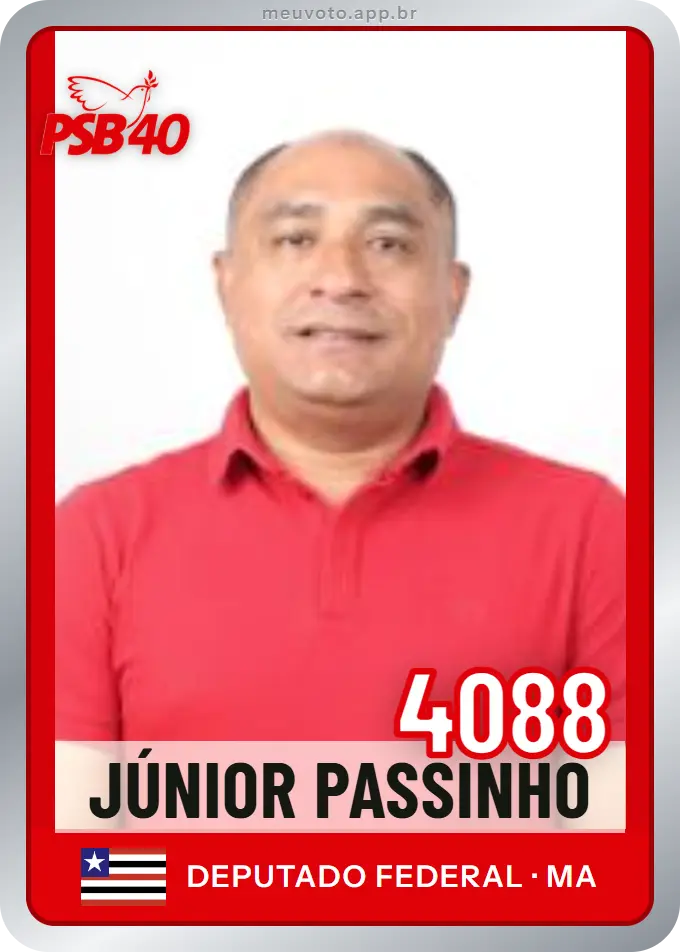 Carta de Júnior Passinho, número 4088, PSB