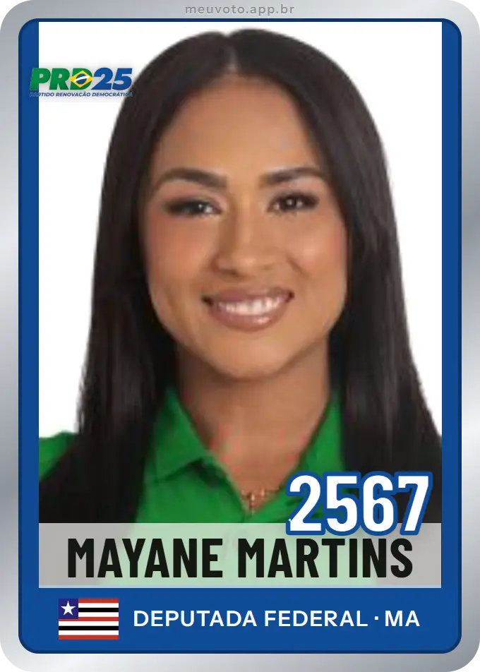 Carta de Mayane Martins, número 2567, PRD