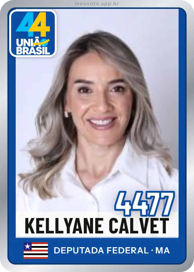 Carta de Kellyane Calvet, número 4477, União