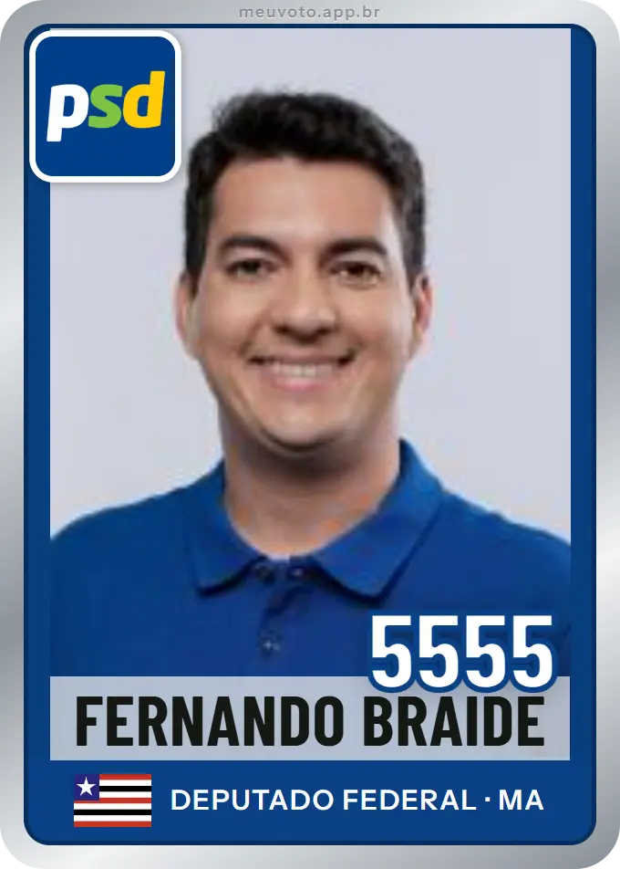 Carta de Fernando Braide, número 5555, PSD