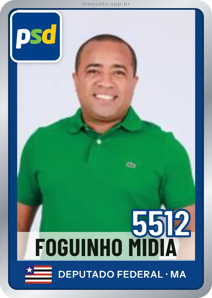 Carta de Foguinho Midia, número 5512, PSD