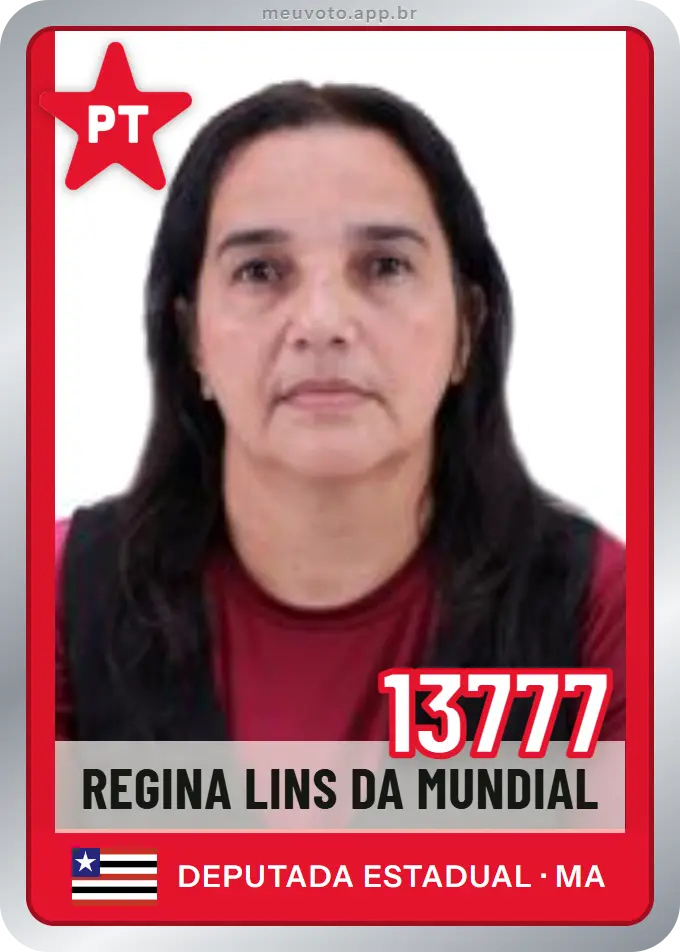 Carta de Regina Lins da Mundial, número 13777, PT