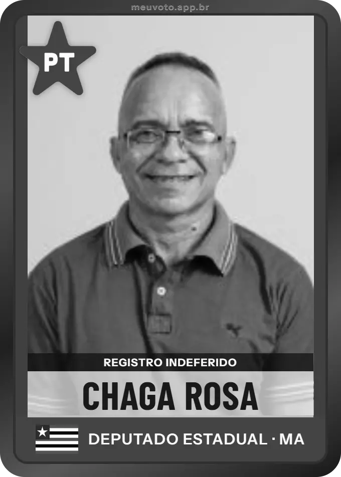 Carta de Chaga Rosa, PT. Teve o registro indeferido pelo TSE e não vai à urna.