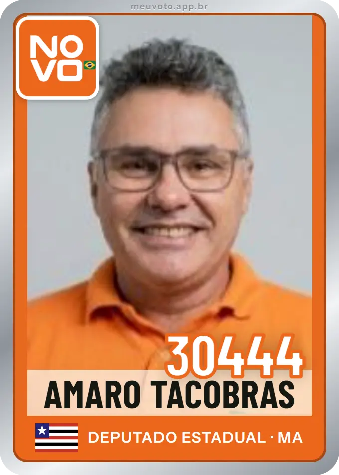 Carta de Amaro Tacobras, número 30444, Novo