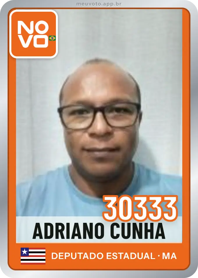 Carta de Adriano Cunha, número 30333, Novo