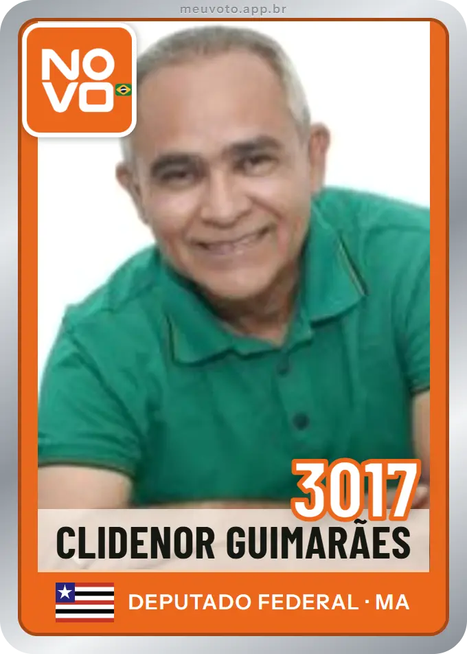Carta de Clidenor Guimarães, número 3017, Novo