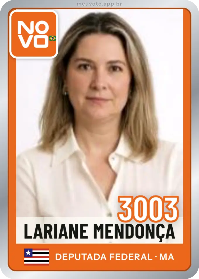 Carta de Lariane Mendonça, número 3003, Novo