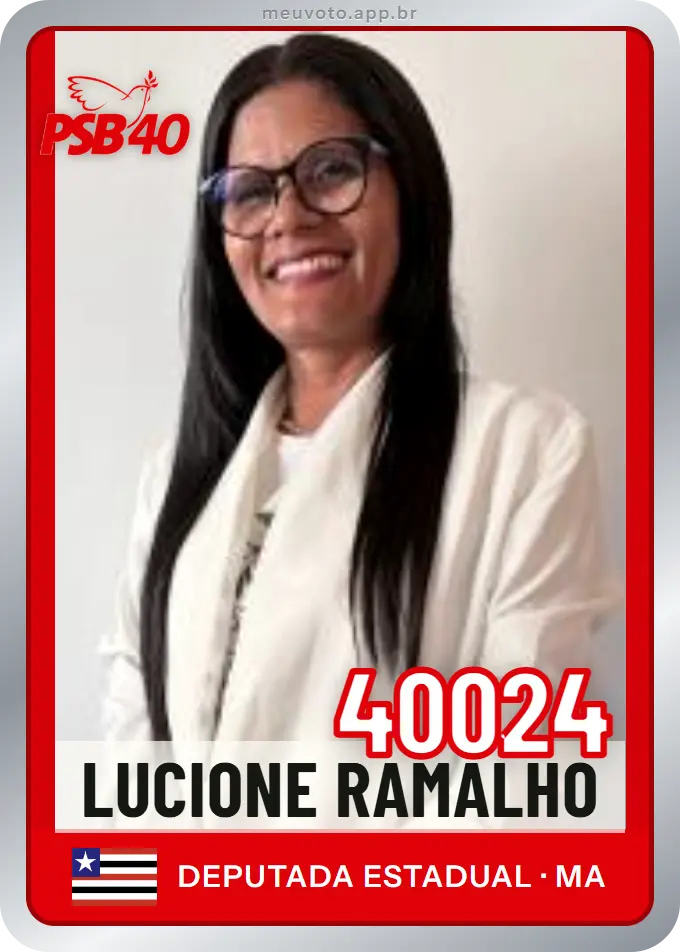 Carta de Lucione Ramalho, número 40024, PSB