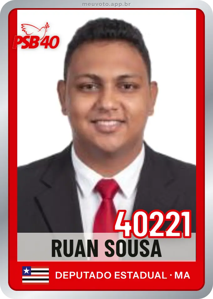 Carta de Ruan Sousa, número 40221, PSB