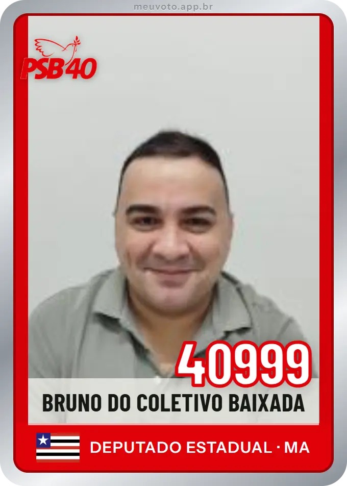 Carta de Bruno do Coletivo Baixada, número 40999, PSB