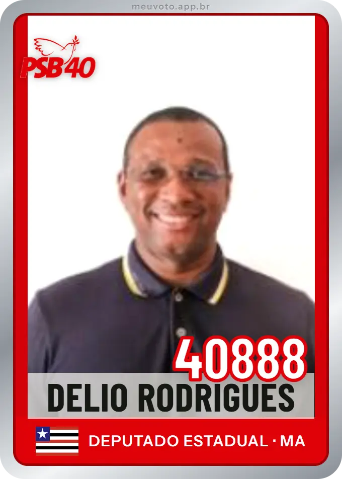 Carta de Delio Rodrigues, número 40888, PSB