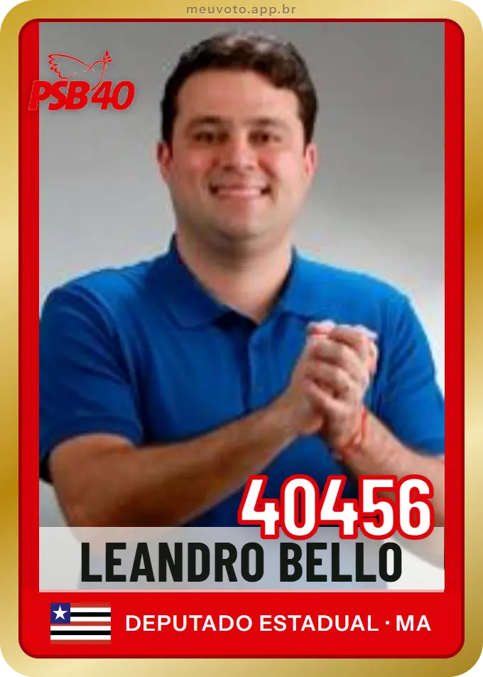 Carta de Leandro Bello, número 40456, PSB