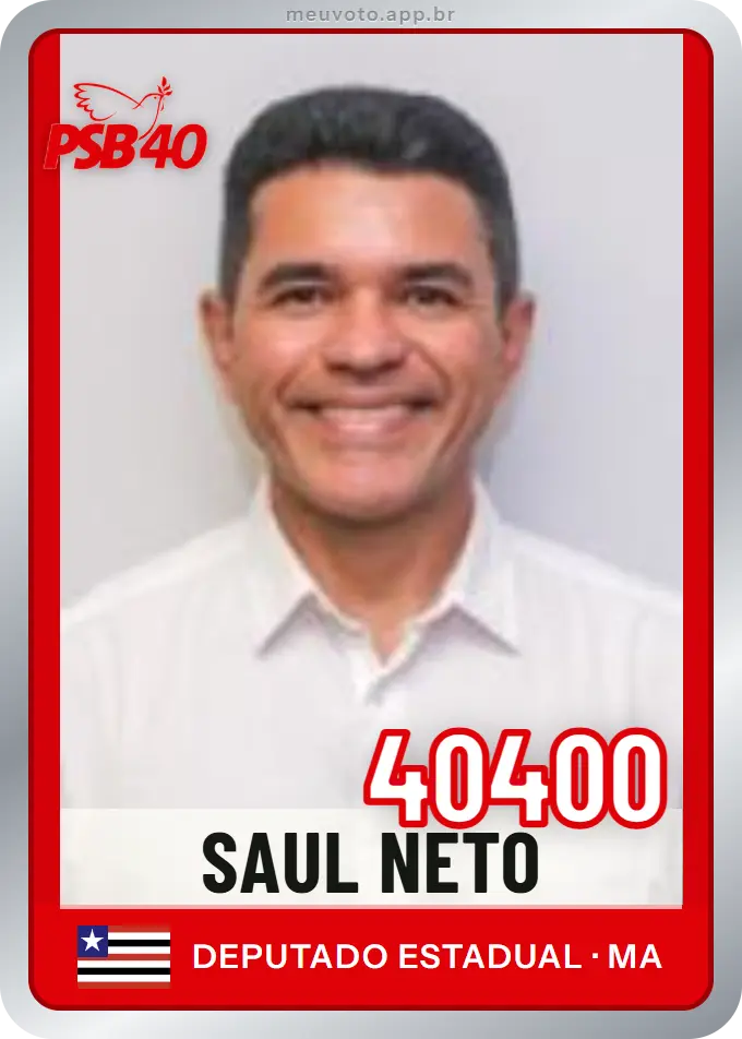 Carta de Saul Neto, número 40400, PSB