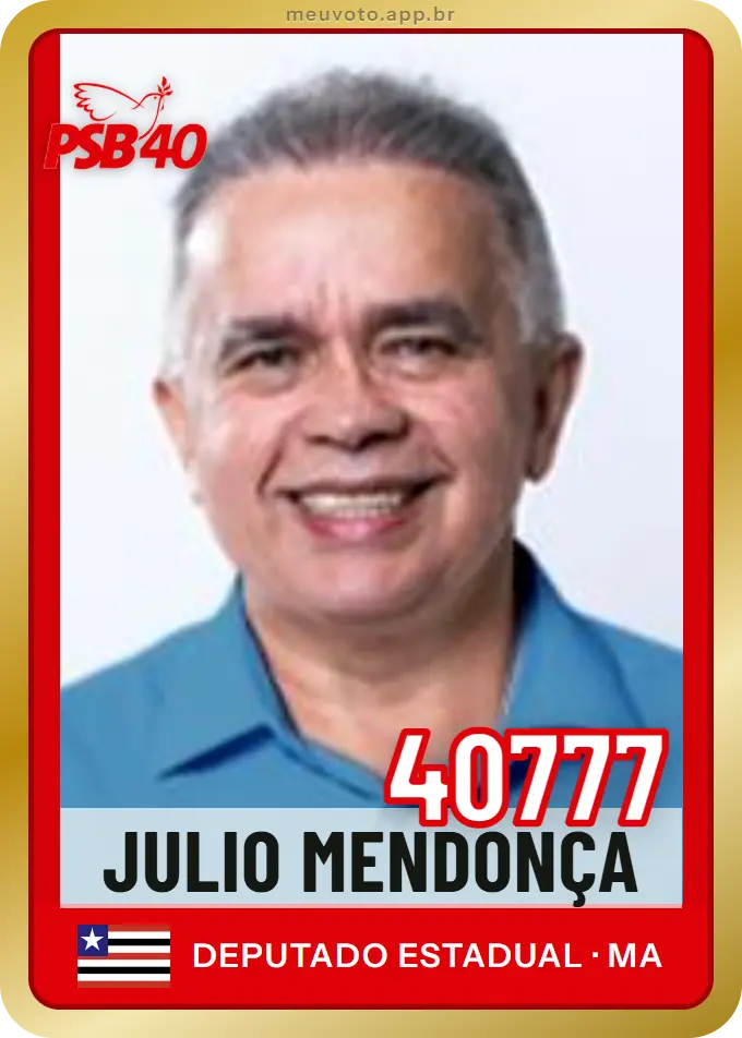 Carta de Julio Mendonça, número 40777, PSB