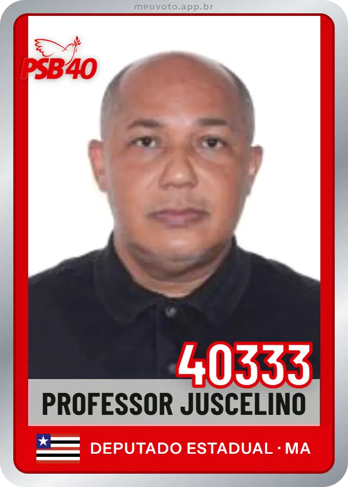 Carta de Professor Juscelino, número 40333, PSB